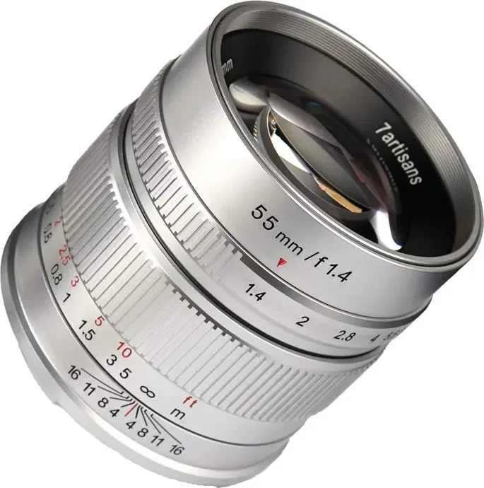 7artisans 55mm 1.4 für Fujifilm X silber