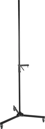 Manfrotto Stativ mit Rollen und Gleitträger, schwarz