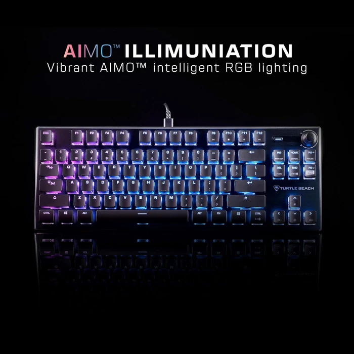 Turtle Beach Vulcan TKL, LEDs RGB, TITAN Mechanical Linear, USB, US