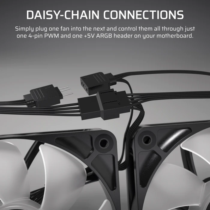 Corsair RS Series RS140 ARGB, weiß, 140mm, 2er-Pack