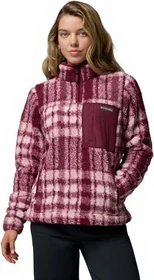 Columbia West Bend II Sherpa Half Zip Fleece Pullover rich wine/herringplaid (Damen)