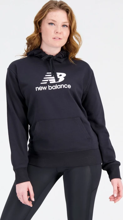 New Balance Essentials Stacked Logo Hoodie schwarz (Damen)