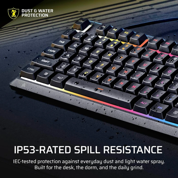 Corsair SKIFF 100 PLUS, schwarz, LEDs RGB, USB, IT