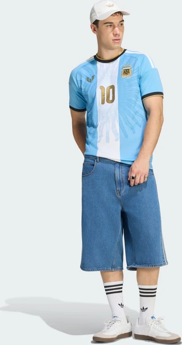 adidas Argentinien Messi 26 Trikot kurzarm light blue (Herren)