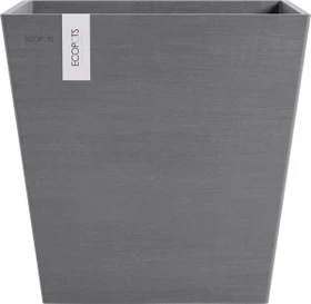 Ecopots Kunststoff-Topf Rotterdam 45x45cm grey