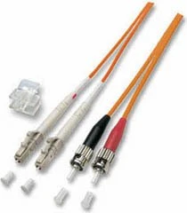 Good Connections LWL Duplex Kabel, OM1, 2x LC Stecker/2x ST Stecker, 20m, orange