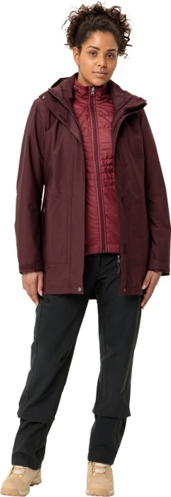Vaude Idris 3in1 III Funktionsmantel dark oak (Damen)
