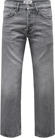 ONLY & SONS Wide Mid Edge Jeans medium grey denim (Herren)