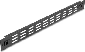 DeLOCK 19" Blindpanel, Lüftungsschlitze, schwarz, 1HE