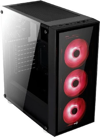 AeroCool Quartz Red, Glasfenster