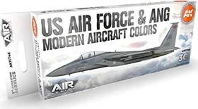 AK-Interactive 3rd Gen Acrylic Colors US Air Force & ANG Modern Aircraft Colors Farbset, 8-tlg.