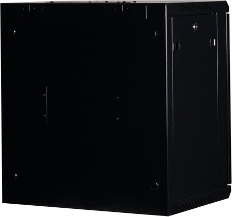 Rockstable 19" Wandschrank 12HE, Sicherheitsglastür, IP2X, schwarz, 440mm tief