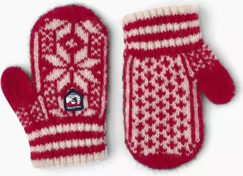 Hestra Nordic Mitt Handschuhe red/offwhite (Junior)