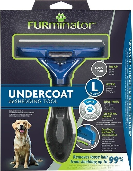 FURminator deShedding Tool für große Hunde mit langem Fell, Version 2