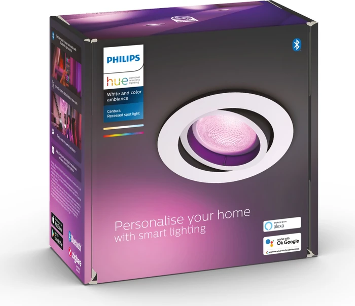 Philips Hue White and Color Ambiance Centura Einbauleuchte rund weiß