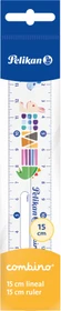 Pelikan Lineal Combino 15cm, Motiv/transparent