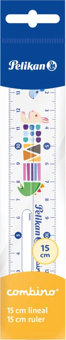 Pelikan Lineal Combino 15cm, Motiv/transparent