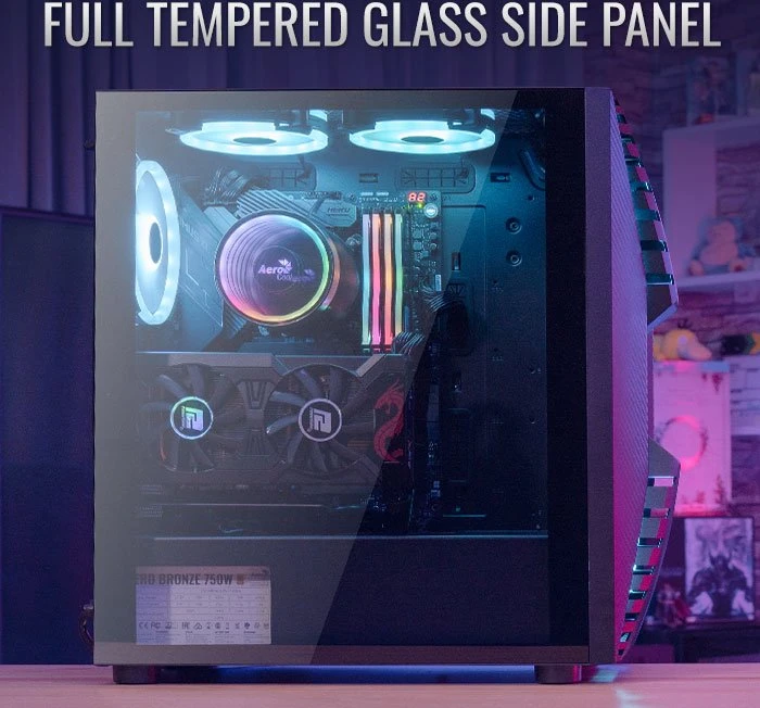 AeroCool Cronus, Glasfenster