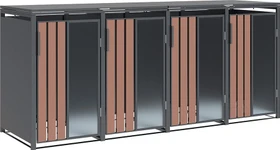 Westmann Status Mülltonnenbox 4x 240l holzoptik