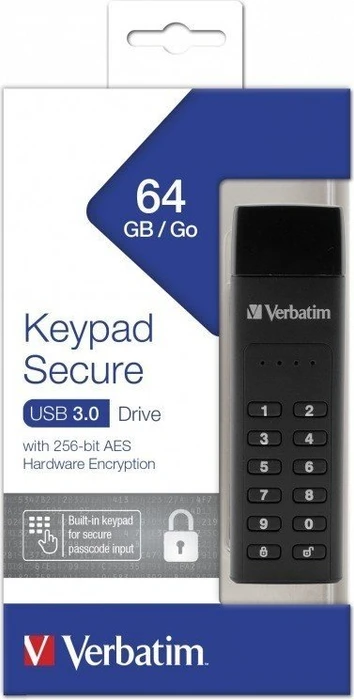Verbatim Keypad Secure 64GB, USB-A, USB 3.2 Gen 1×1