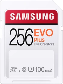 Samsung EVO Plus for Creators R100 256GB, UHS-I U3, Class 10