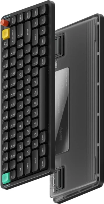 NuPhy Air75 V3 Mac/PC, Nebula Dark, schwarz, hot-swap, Low-Profile Blush nano, USB/Bluetooth, US
