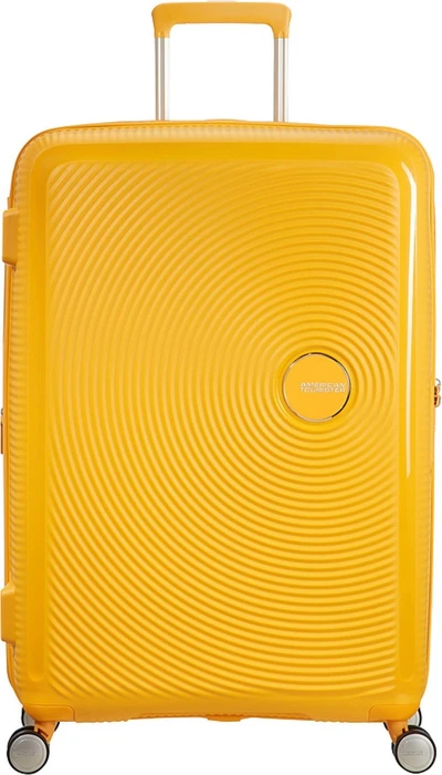 American Tourister Soundbox Spinner erweiterbar L golden yellow