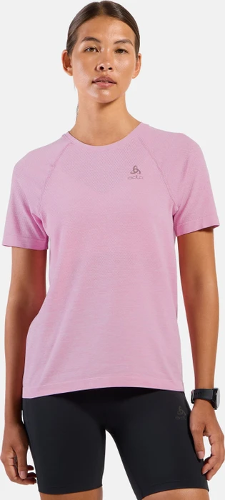 Odlo Essential Seamless 2.0 Laufshirt kurzarm hyper pink melange (Damen)