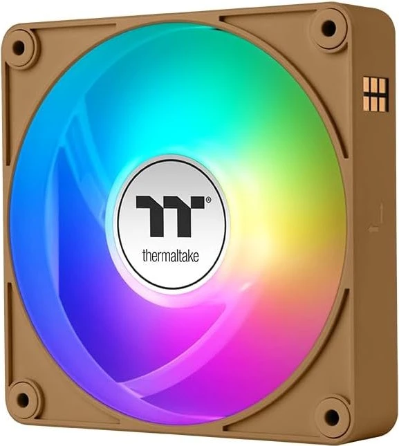Thermaltake CT140 EX ARGB Sync Reverse Gravel Sand, braun/weiß, 140mm, 3er-Pack