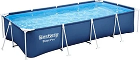 Bestway Steel Pro Frame Pool Set rechteckig 400x211x81cm