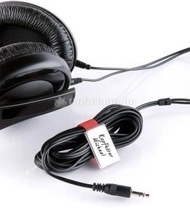 LABEL THE CABLE LTC Mini Tags Klett-Kabelbinder, weiß, 10er-Pack