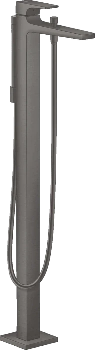 Hansgrohe Axor Metropol Einhebel-Wannenmischer bodenstehend mit Hebelgriff brushed black chrome