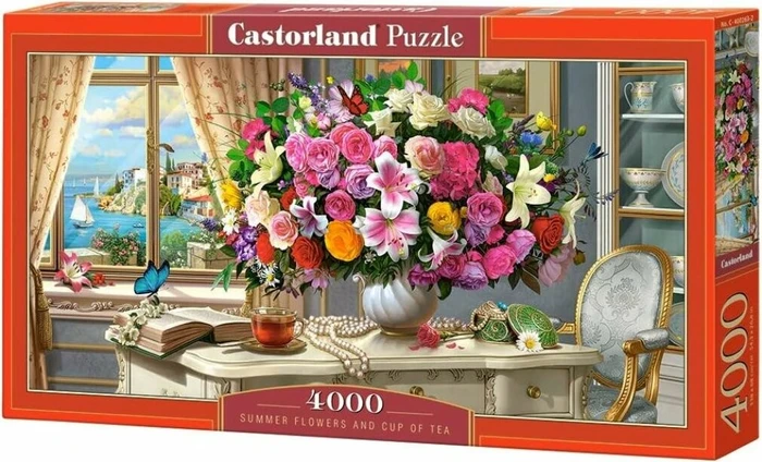 Castorland Summer Flowers and Cup of Tea