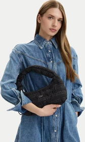 Tommy Hilfiger Aufgesticktes Logomuster Schultertasche schwarz