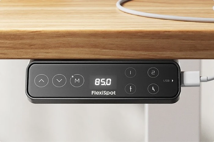 FlexiSpot E7 Pro elektrisch höhenverstellbares Sitz-Steh-Schreibtischgestell weiß