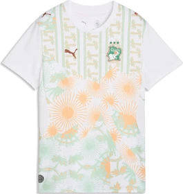 Puma FIFA WM 2026 Elfenbeinküste Auswärtstrikot kurzarm puma white/warm chestnut (Damen)