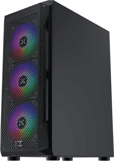 Xigmatek Gaming X, schwarz, Glasfenster
