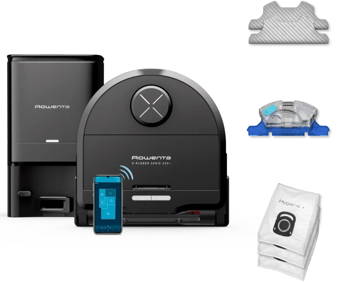 Rowenta RR9485 X-plorer Serie 220+ Saug-/Wischroboter inkl. Absaugstation