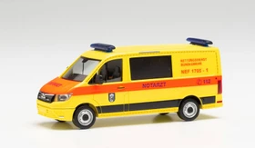 Herpa MAN TGE Flachdach Rettungsdienst Bundeswehr Berlin NEF 1705-1