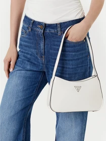 Guess Arnela Schultertasche weiß