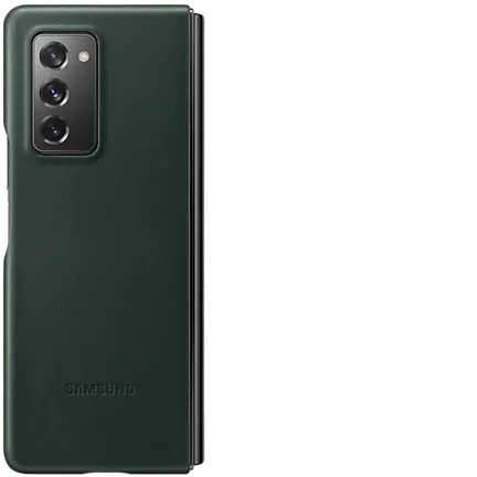 Samsung Leather Cover für Galaxy Z Fold 2 5G grün