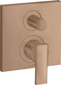 Hansgrohe Axor Citterio Einhebel-Wannenmischer mit integrierter Sicherungskombination brushed red gold