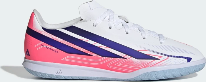 adidas F50 Hyperfast Club IN cloud white/solar purple/solar turbo (Junior)