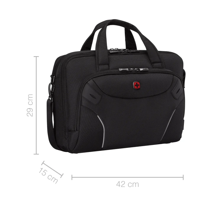 Wenger Cosmic Brief 14-16" Laptop-Aktentasche, schwarz