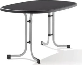 Sieger Boulevard mecalit-Pro Klapptisch 140x90cm graphit/schieferdekor anthrazit