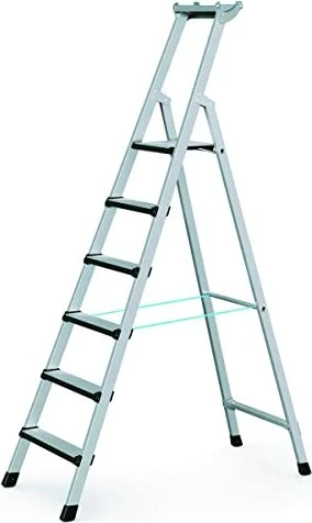 Zarges Z600 Alu gepolstert Haushaltsleiter, 6 Stufen