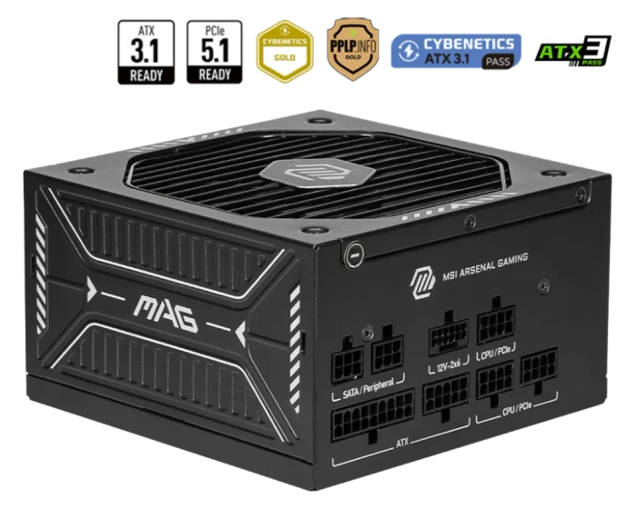 MSI Netzteil MAG A750GLS PCIE5 750Watt - PC-/Server Netzteil - ATX