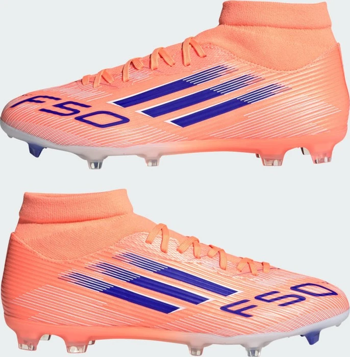 adidas F50 League Mittelharte/Hart- und Aschenplätze beam orange/lucid blue/cloud white