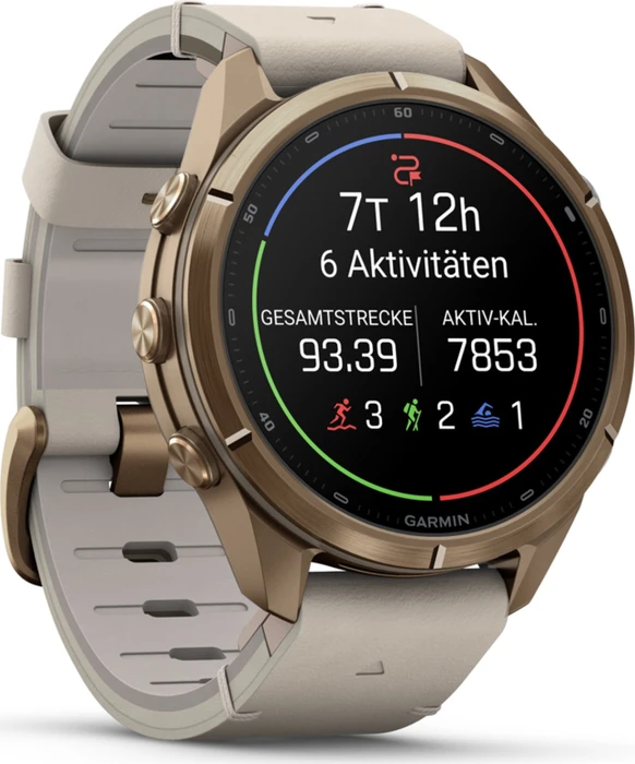Garmin Fenix 9 Pro inReach 43mm autumn gold titanium/bone leather
