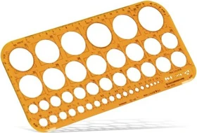 Schneider Standardgraph Kreisschablone, orange